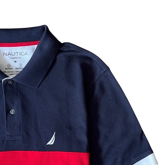 Nautica Sail Sailing Smooth Polo Shirt Men’s Size M Classic Fit New W/O Tags - Picture 4 of 5